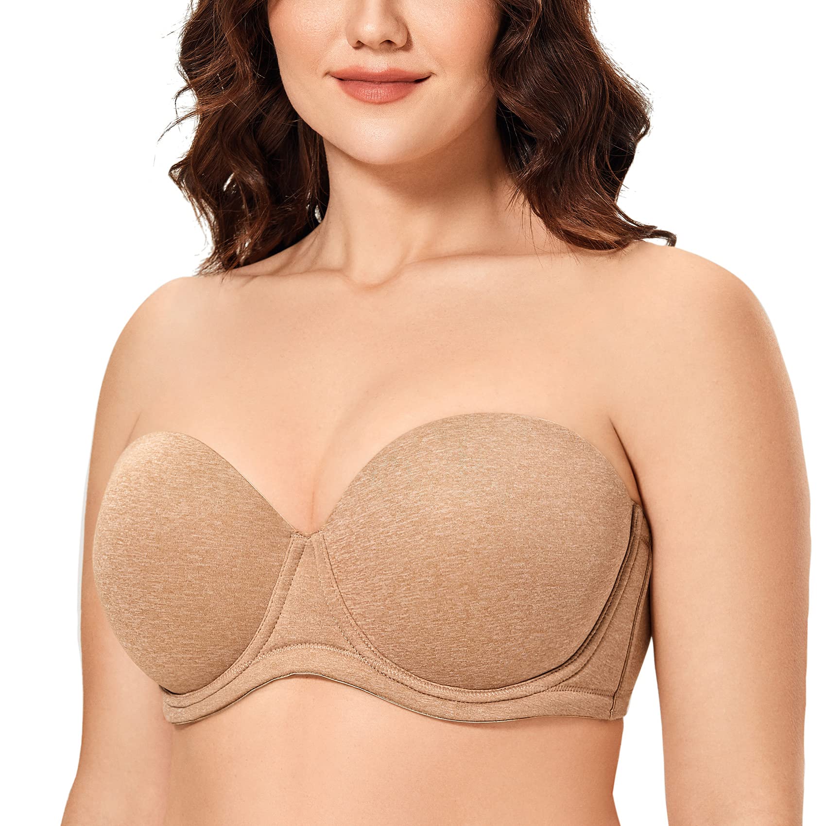 DELIMIRA Women's Strapless Underwire Bra