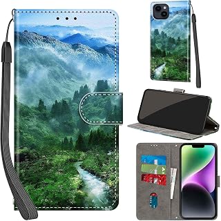 Cover for iPhone 15 Plus Wallet Case Forest