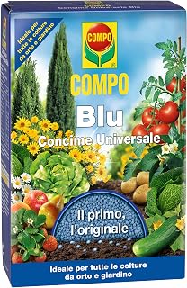 COMPO Blu Universal Granular Fertiliser for All Garden and Garden Crops 1kg | Blue NPK fertilizer: NPK complete nourishment for strong, lush plants with boron and zinc.