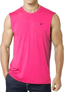 EZRUN Mens Workout Shirts Sleeveless Quick Dry Muscle Swim Shirt Gym Fitness Running Beach Tank Tops
