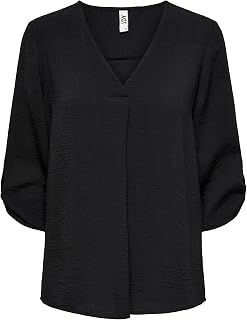 JDY Women's Jdy Divya 3/4 Top WVN Noos Blouse (Pack of 1)