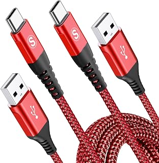 USB C Cable [2Pack 2M] USB C Cable Fast Charging Type C 3.1A Charger Type C Fast Charging Nylon for i Phone 18 17 16 15 Pro Max,Samsung S26 S25 S24 to S8,A71,A54,A51,Note20,M31,Huawei,Xiaomi,Pixel,LG