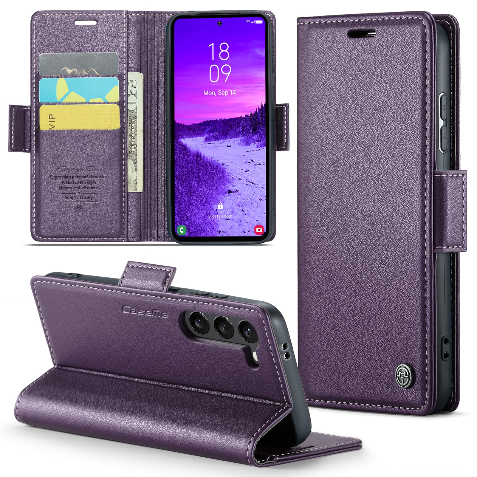 Case for Galaxy S25, Folio, Wallet Style, with Card Pocket, Galaxy S25 / SC-51F 
