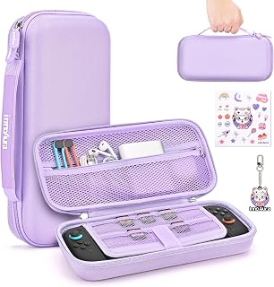 innoAura Switch 2 Case for NS Switch 2 Console (2025), Portable Switch Accessories Bundle with Switch Case and 9 Game Cards Slots, Hard Protective Carry Travel & Storage Case for Switch 2 (Purple)