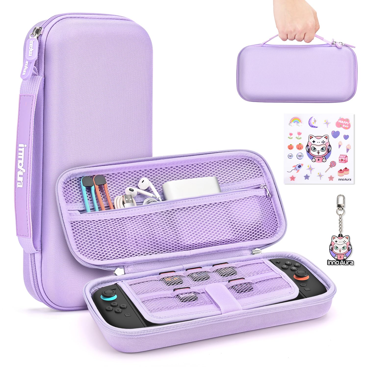 innoAura Switch 2 Case for NS Switch 2 Console (2025), Portable Switch Accessori