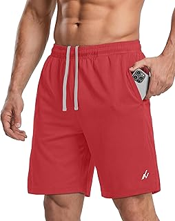 NY Threads Men's Athletic Shorts Quick Dry Loose-Fit Lightweight Running Workout Gym Shorts with Pockets