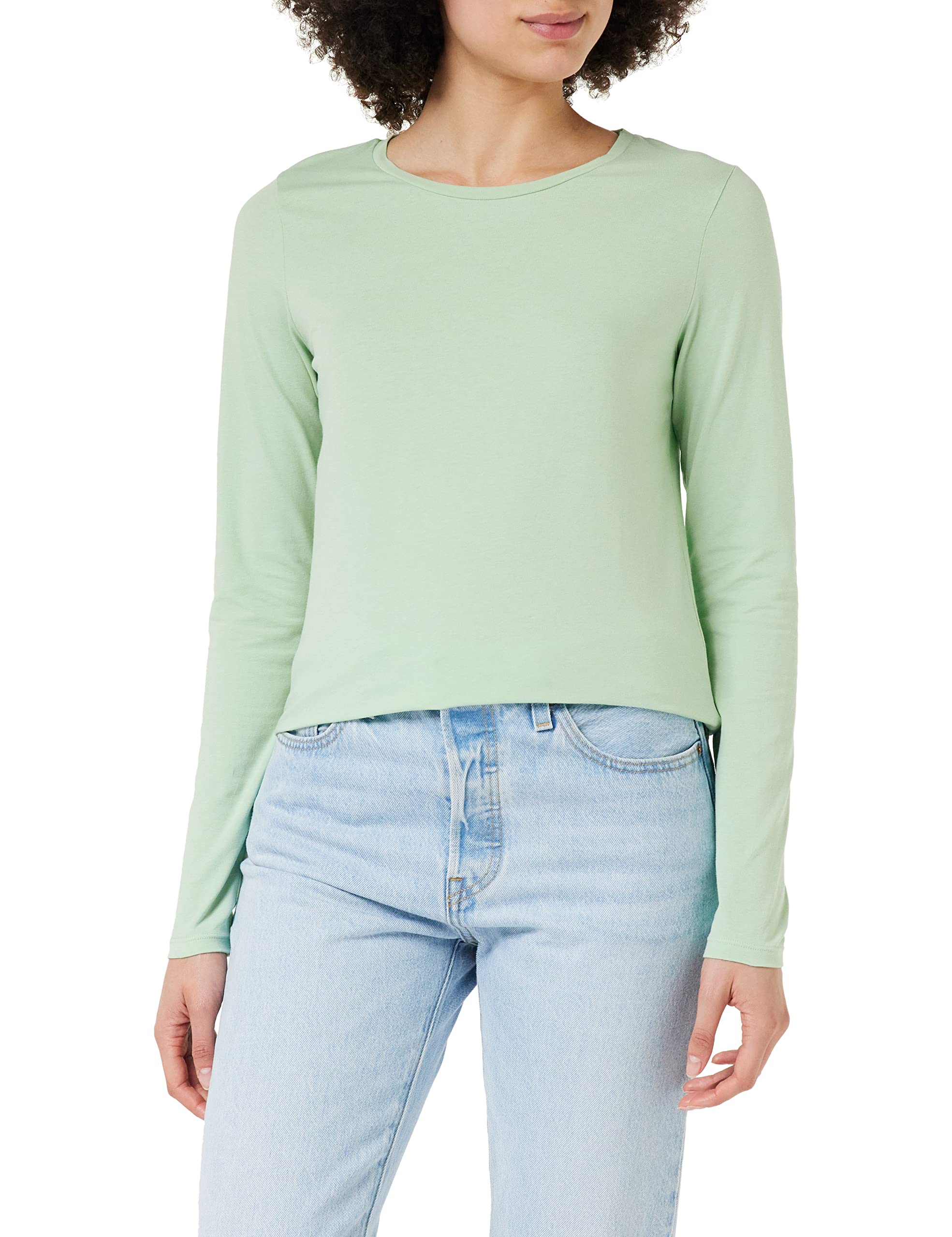 United Colors of Benetton Women's Long-Sleeved T-Shirt with Neck