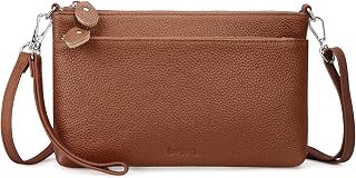 befen Genuine Leather Wristlet Clutch Wallet Purses with RFID Blocking