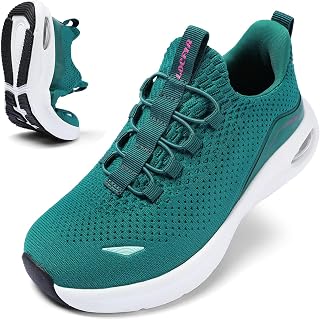 Wide Toe Box Shoes Women Slip on Sneakers with Arch Support, Extra Wide Width Comfort Walking Shoes for Plantar Fasciitis, Zero Drop Cushion Tennis Gym Shoes