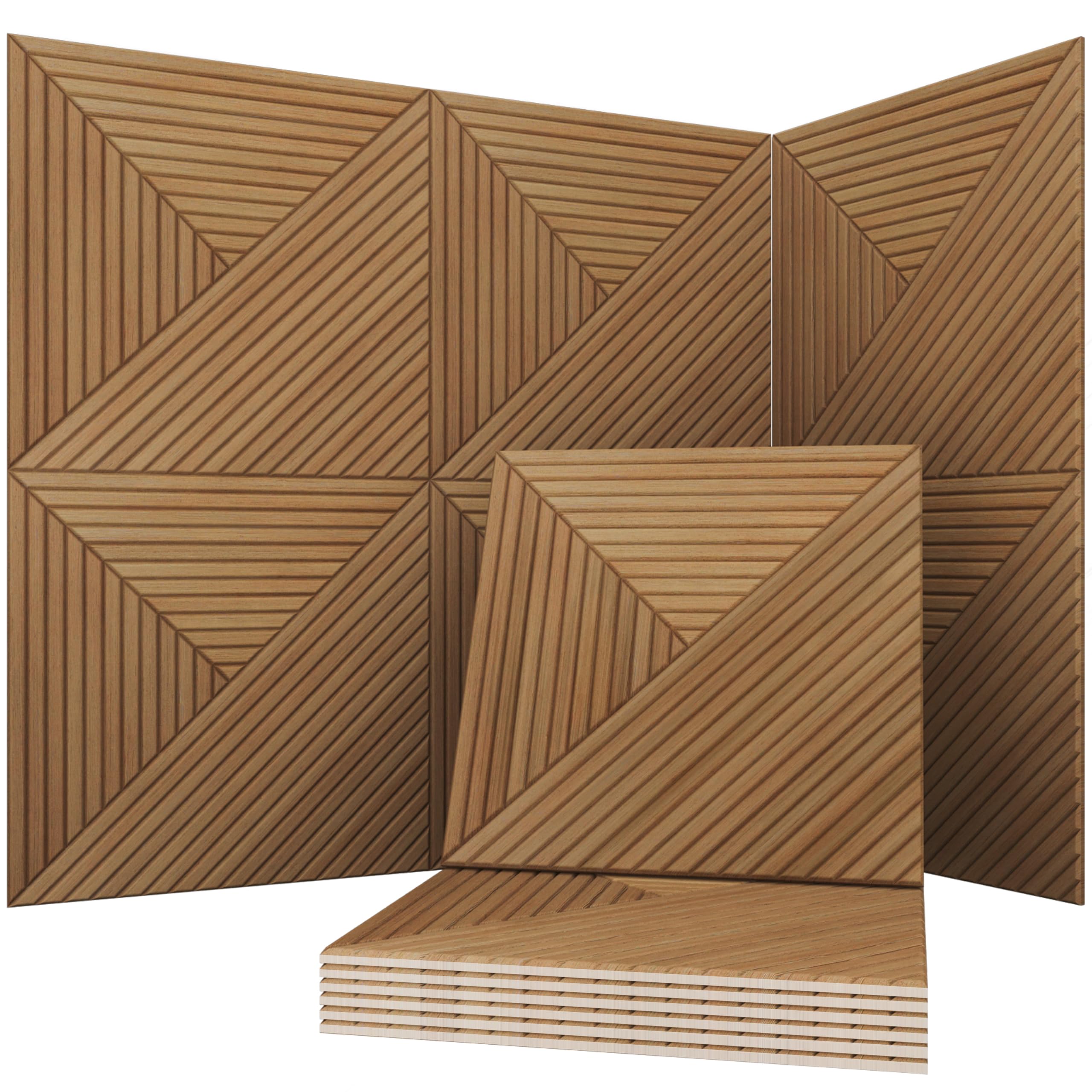 Soon Global Acoustic Wall Panels, Arcadian Vortex | 6-Piece 23.62 X 23.62 Inches
