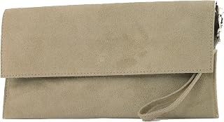 modamoda de - T151/M151 - ital. Clutch suede and metallic leather