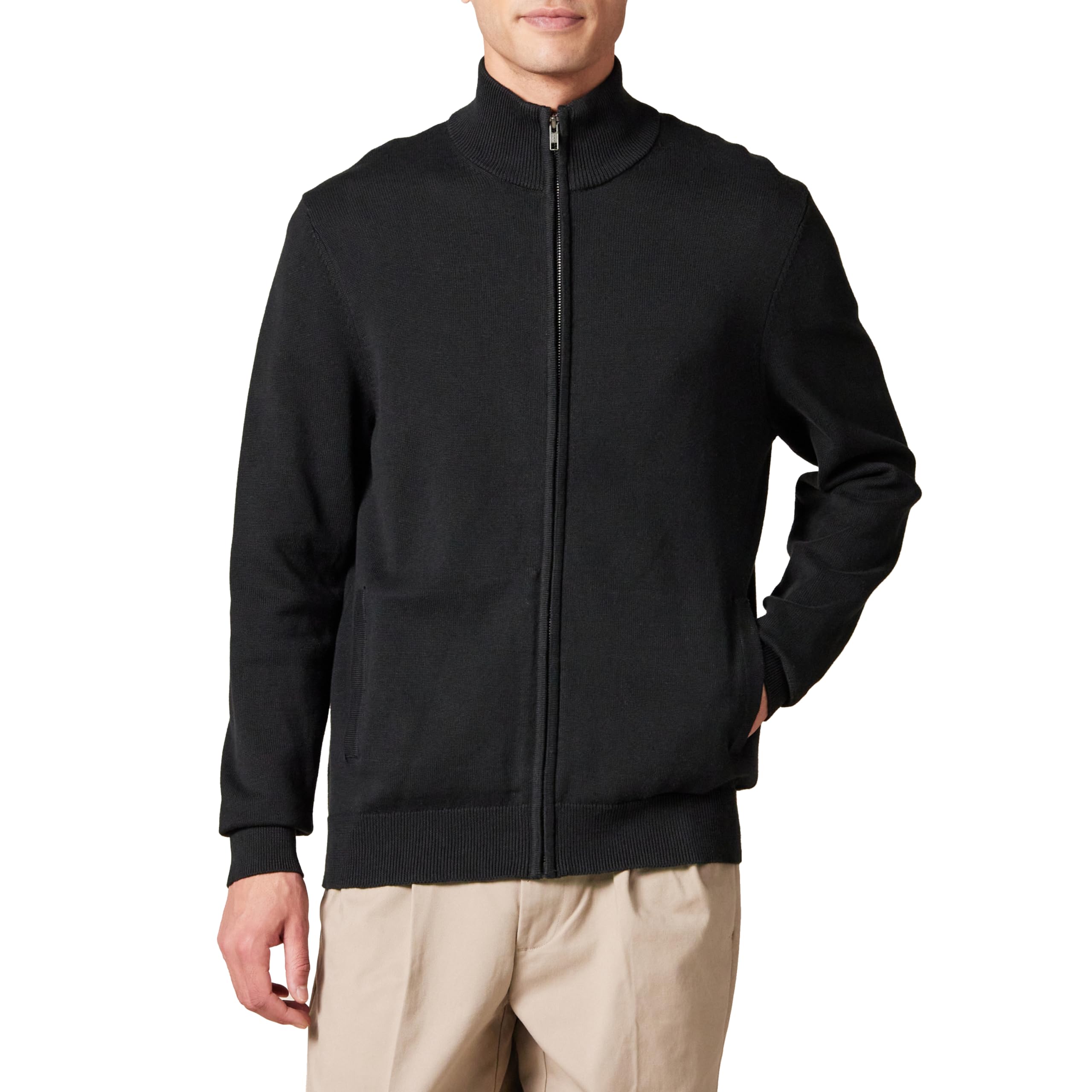 Amazon Essentials Men's Full-Zip Cotton Jumper