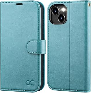 OCASE for iPhone 15 Wallet Case, Card Holder, Mint Green