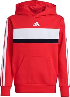 adidas Seasonal Essentials Tiberio 3 Stripes Fleece Hoodie Unisex Children (Pack of 1)