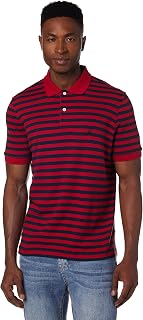 Nautica Classic Short Sleeve Striped Polo Shirt for Men (Pack of 1)