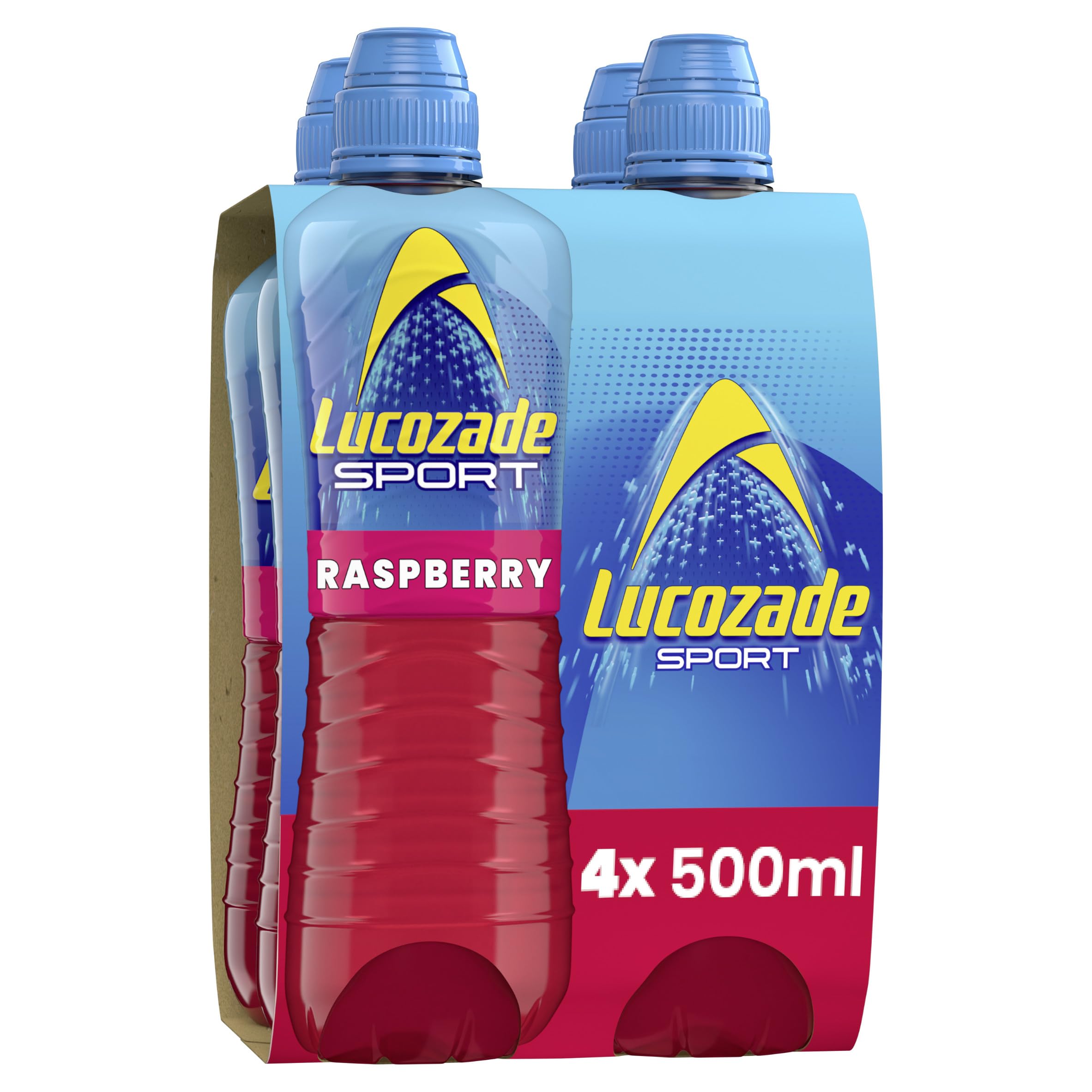 Lucozade Sport Body Fuel - Raspberry 4x500ml| Isotonic sports drink, with Electr