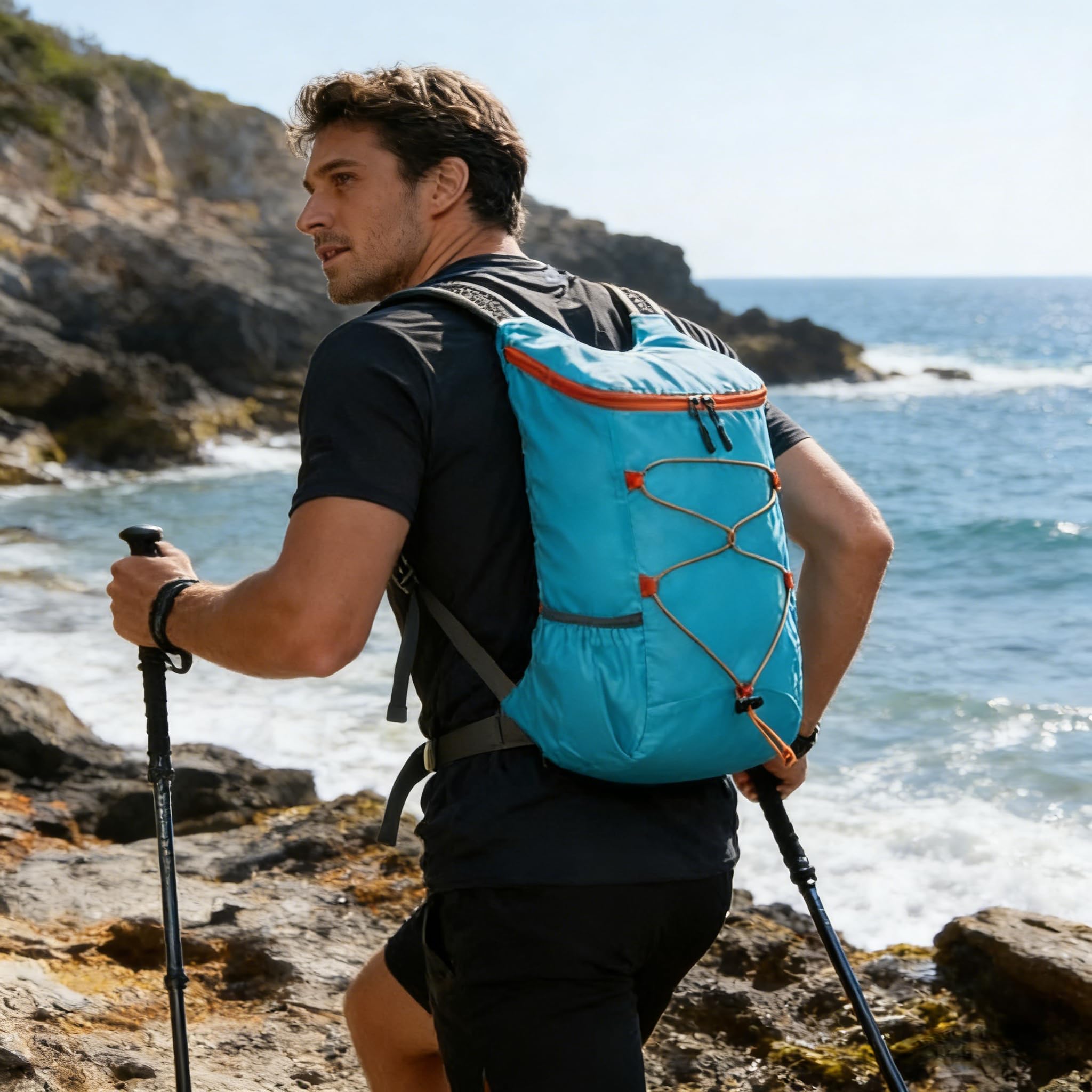Hiking Backpack Lightweight Foldable Small Hiking Backpack for Travel, Ultra Lig