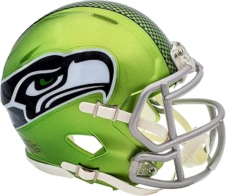 Unsigned S.e.a.t.t.l.e Seahawks Flash Green Speed Mini Helmet Stock #198874