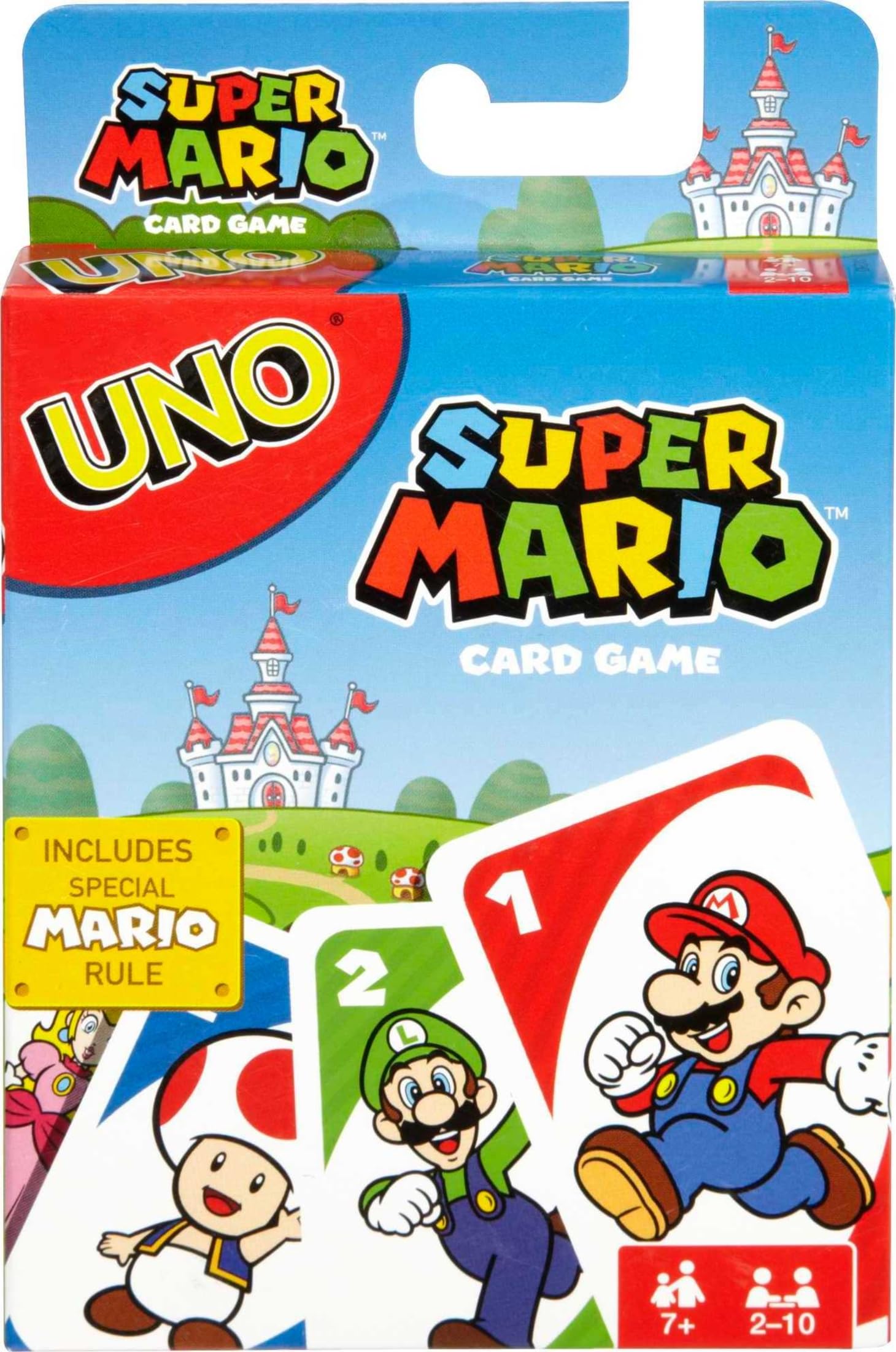 Mattel Games UNO Super Mario Card Game, 7+, 2-10 Players | Video Game-Themed Dec