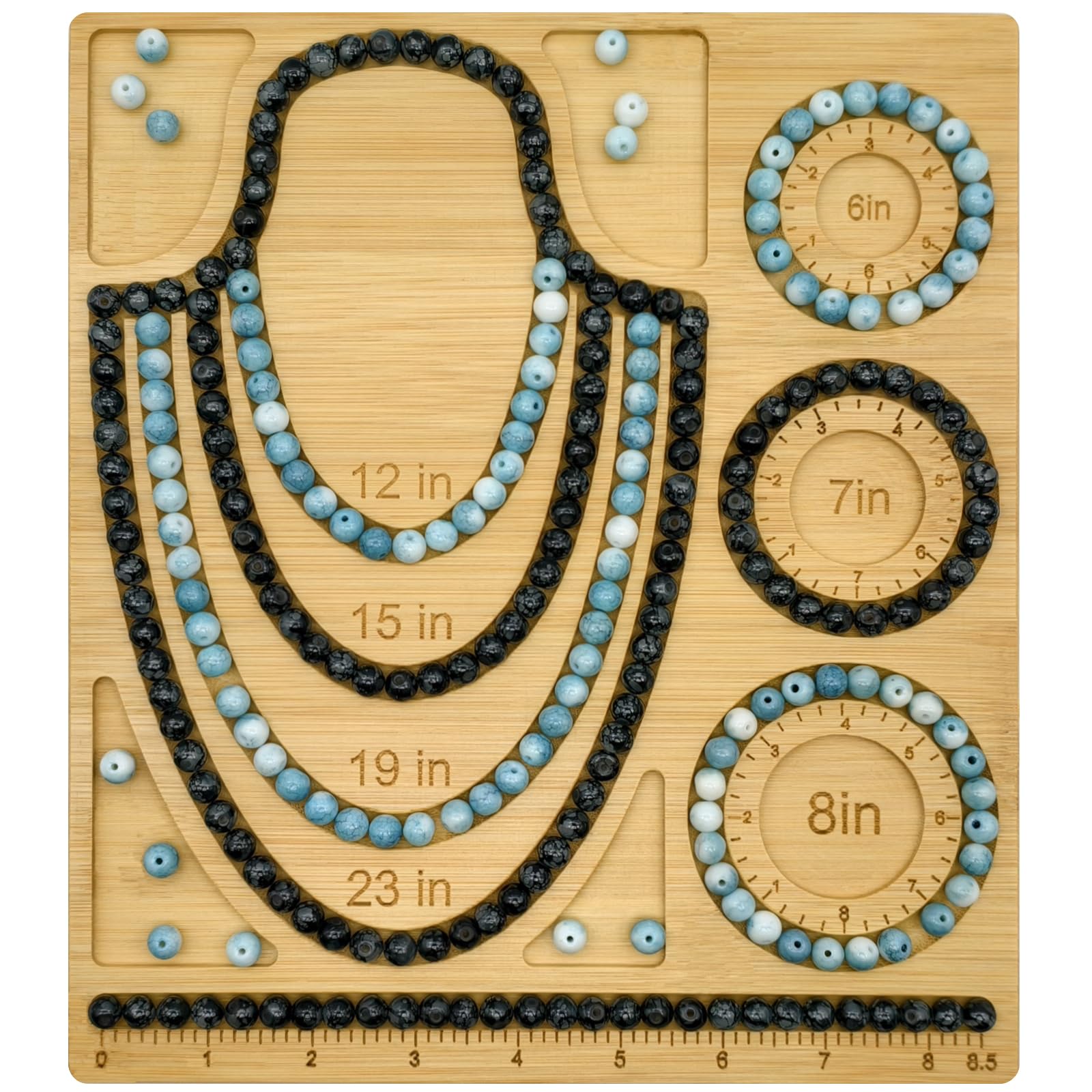 Petoysoso Bead Boards for Jewelry Making, Bamboo Beading Board for Bracelet &amp