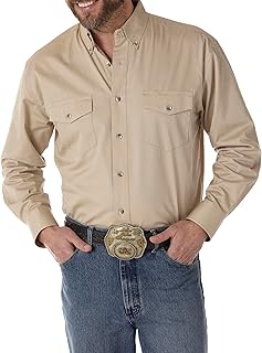Wrangler Men's Painted Desert Two Pocket Long Sleeve Button Shirt