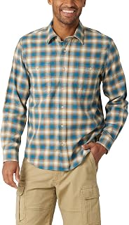Wrangler Authentics Men's Cloud Flannel Button Down Woven Shirt