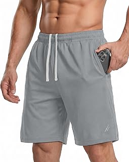 NY Threads Men's Athletic Shorts Quick Dry Loose-Fit Lightweight Running Workout Gym Shorts with Pockets