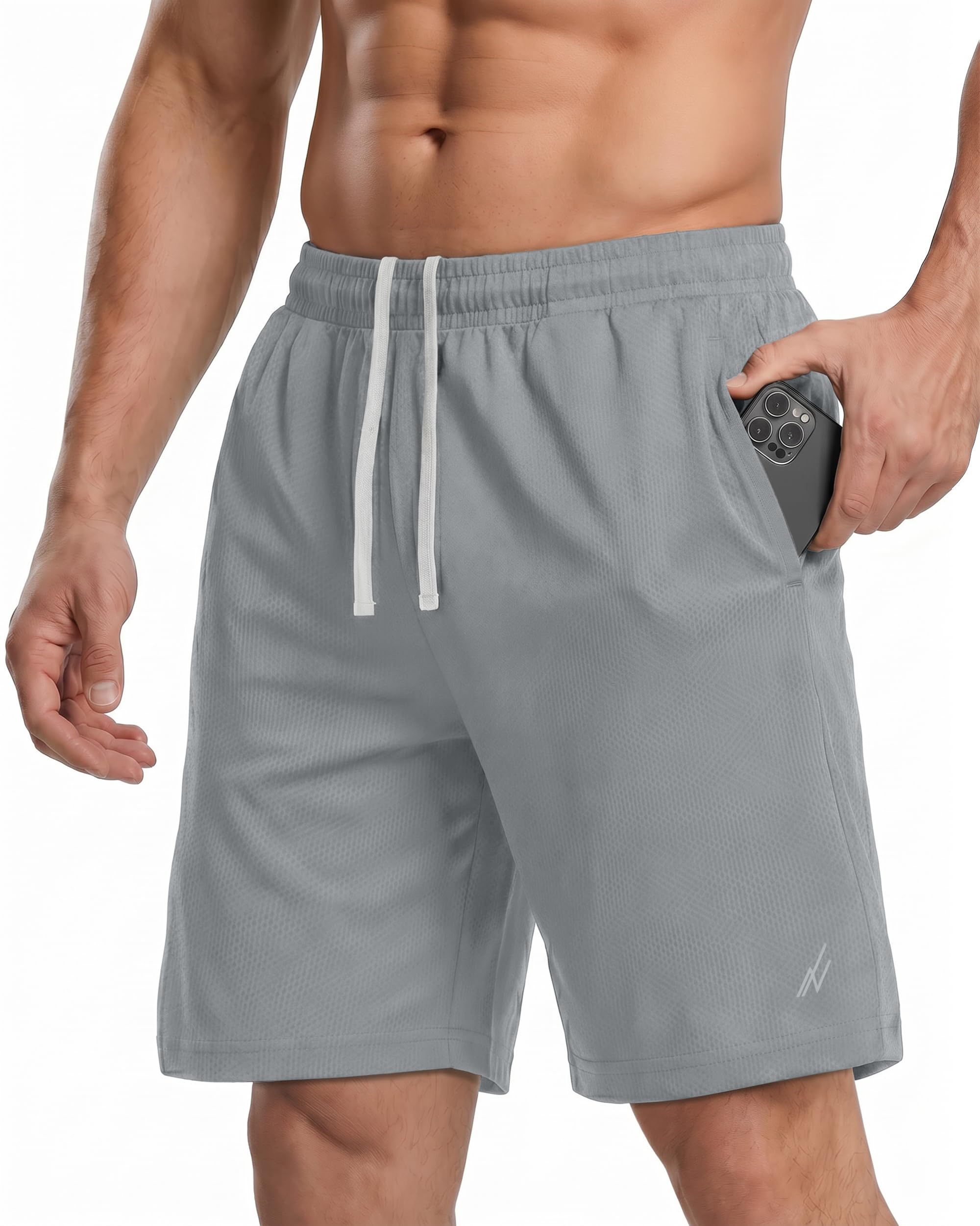 NY Threads Men's Athletic Shorts Quick Dry Loose-Fit Lightweight Running Workout