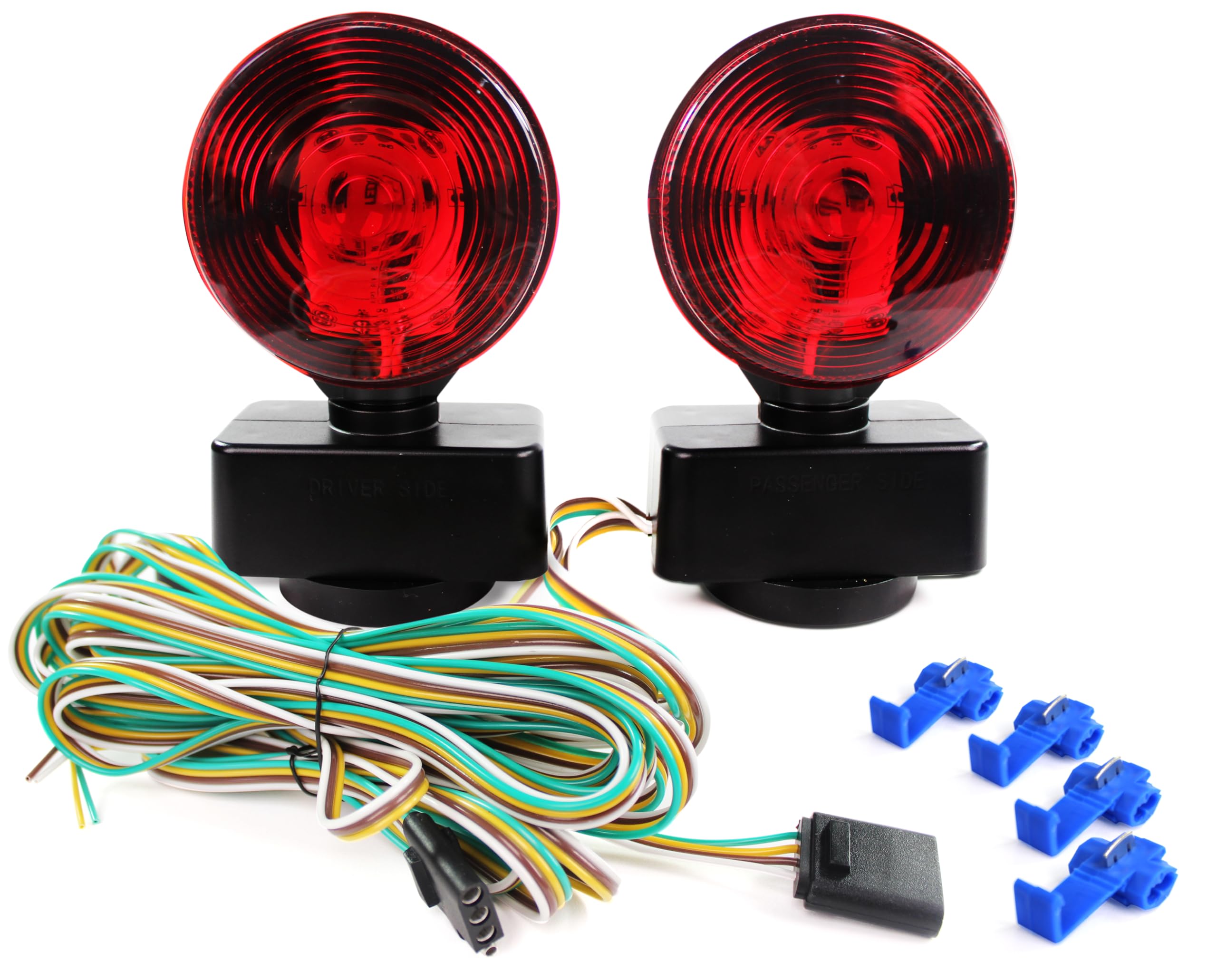 MAXXHAUL 50871 Magnetic ONE LED Trailer Tail Towing Light Kit DOT Turn Brake Par