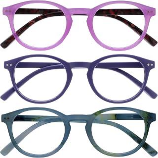 OPULIZE Zen Reading Glasses Cool Round Frame Spring Hinges Scratch Resistant Mens Womens