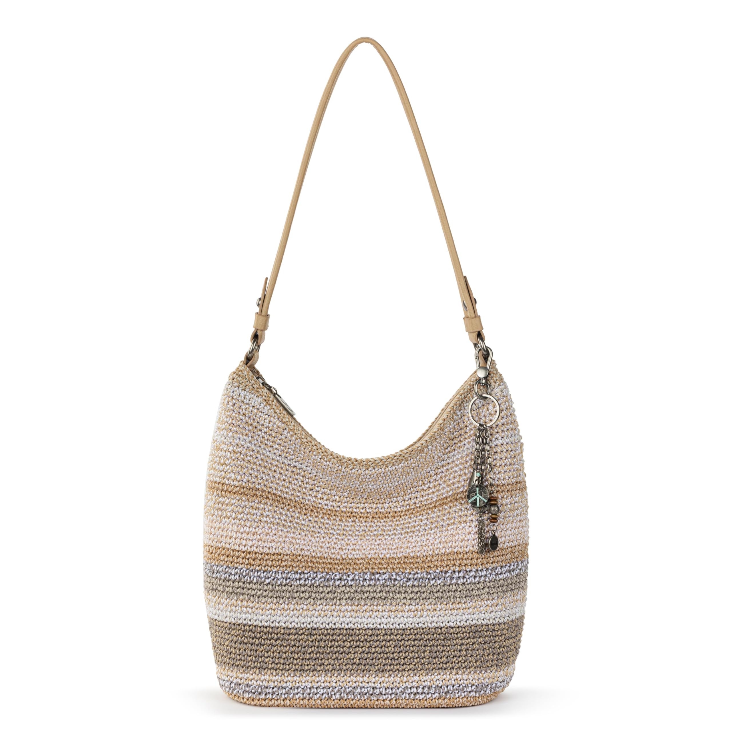 The Sak Sequoia Hobo Bag - ハンドクロシェ ラージ レディース パース 日常 & 旅行 用 - 丈夫なハンドバッグ&トート ジッパーポ