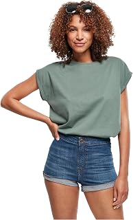 Urban Classics Ladies Extended Shoulder Tee 3-Pack, Paleleaf