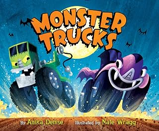 Monster Trucks: A Lively Read-Aloud Halloween Story about a Surprising Race