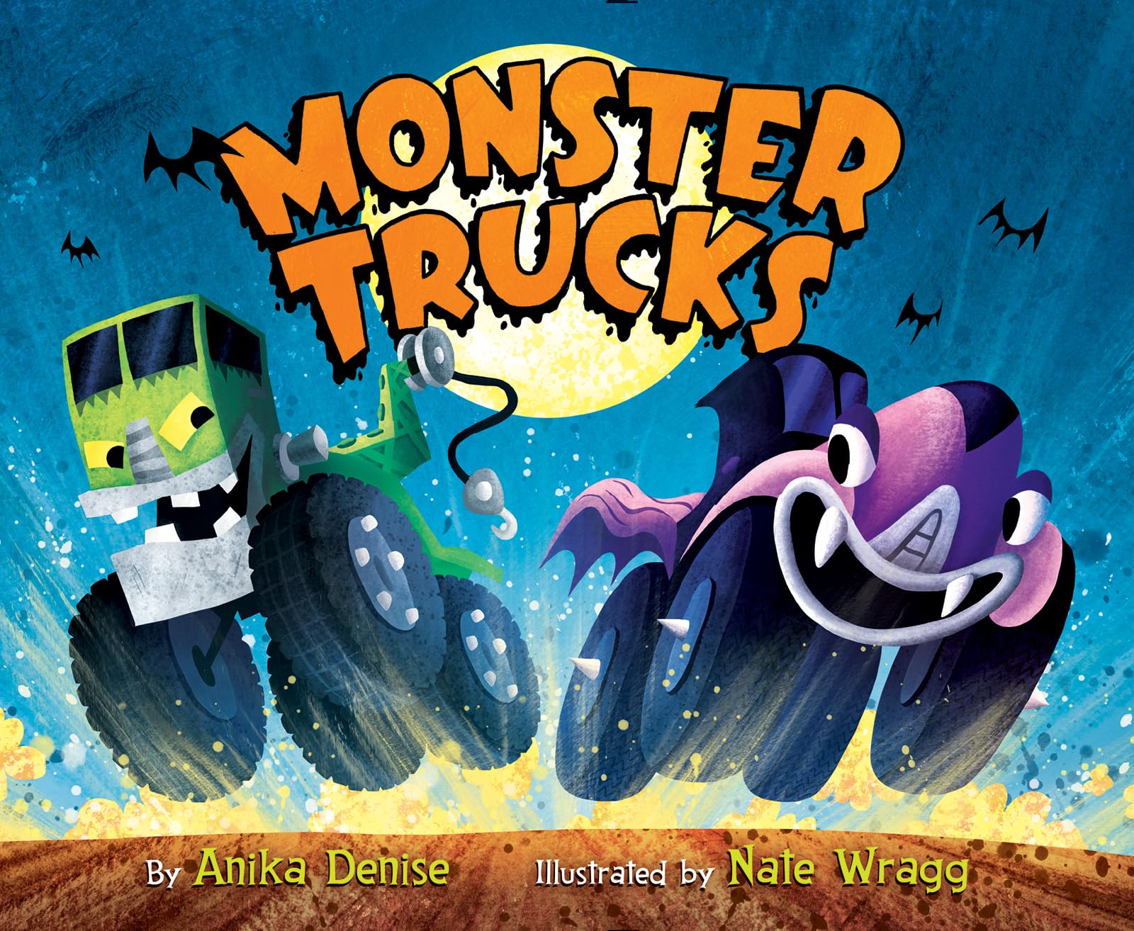 Monster Trucks: A Lively Read-Aloud Halloween Story about a Surprising Race