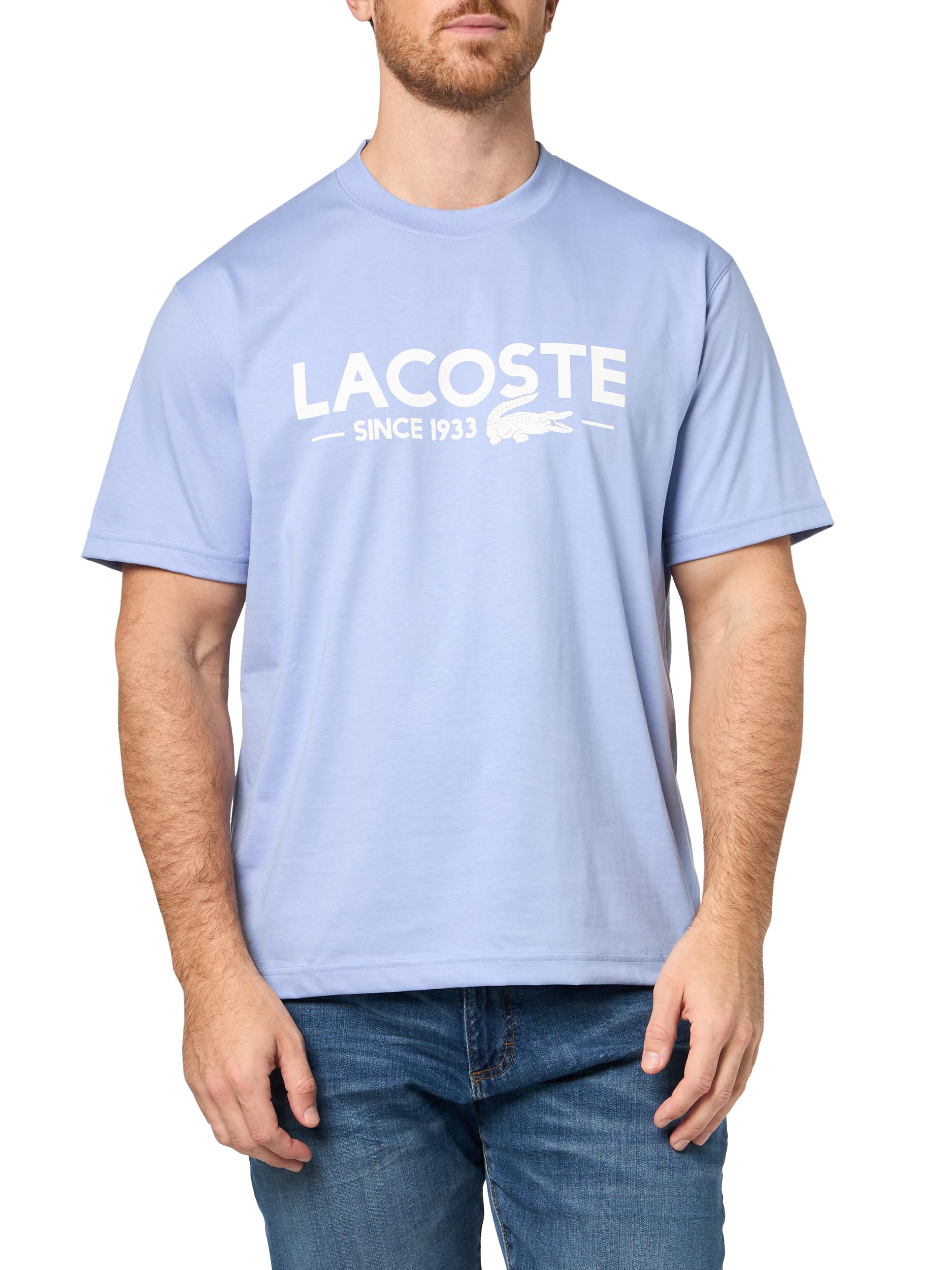 Lacoste Men's Cotton T-Shirt with Breast Pocket Cotton T-Shirt with Chest Pocket