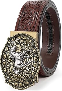 BELTROAD Cowboy Western Ratchet Belts for Men Western Leather Belt Ratchet