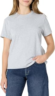 Amazon Essentials Women's Relaxed Fit Cotton Crew Neck T-Shirt