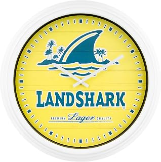 La Crosse Technology 433-3841LS 15.75 Inch Landshark Indoor/Outdoor Analog Wall Clock, White