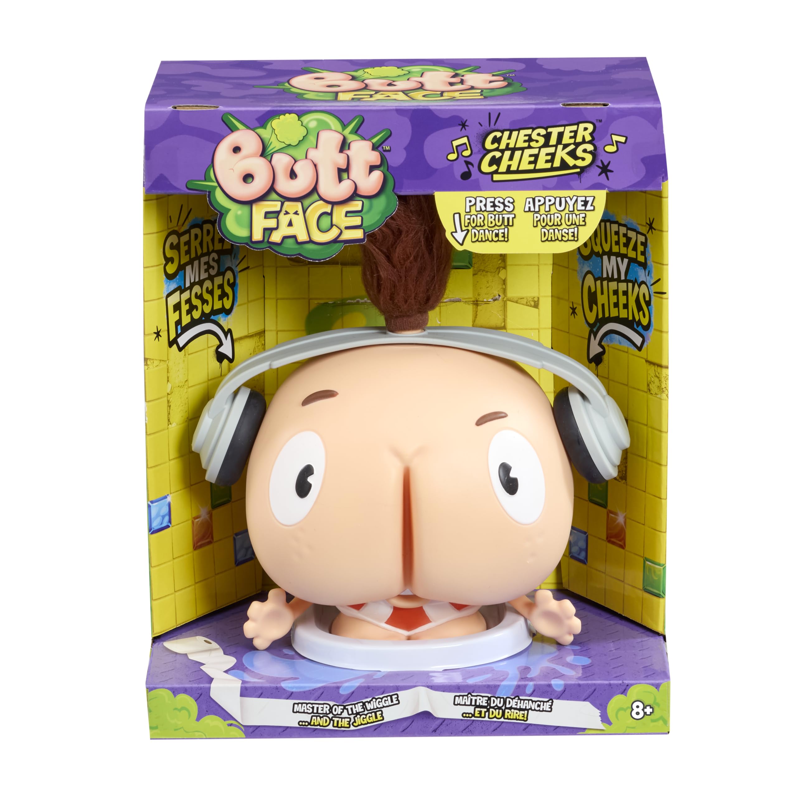 Butt Face Chester Cheeks | Makes Hilarious Sound Effects, Jiggle Wiggles to Fart