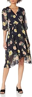 DKNY Women's Puff Sleeve Sheath Dress