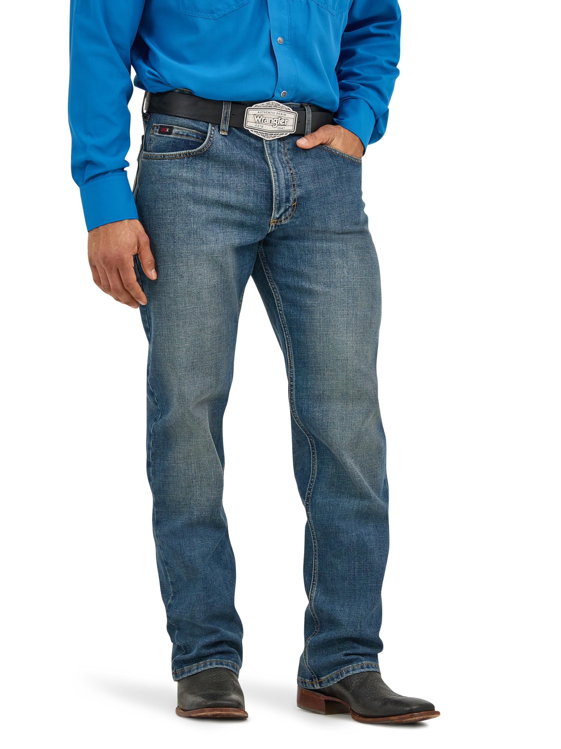 Wrangler Men's 20x Competition Active Flex Relaxed Fit Jean