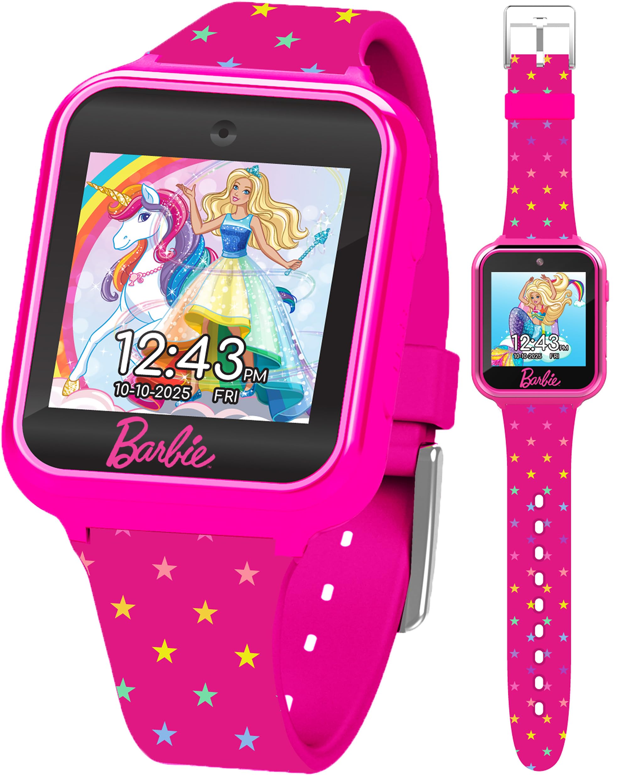 Barbie Kids Smart Watch - Interactive Touchscreen with Games, Selfie Camera, Ste