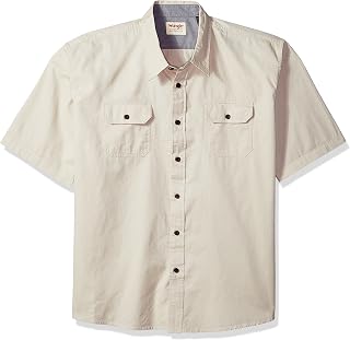 Wrangler Authentics Men's Short Sleeve Classic Woven Shirt