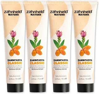 Zahnheld Nature Classic Zahnpasta ohne Fluorid, vegan, Kurkuma & Kokosöl