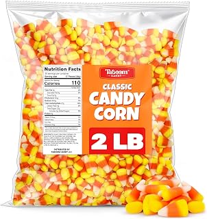 Taboom Classic Candy Corn, Made with Real Honey, 2 Pound Bag | Tri-color candy corn made with real honey, approx. 500 pieces, great for fall and Thanksgiving decor.