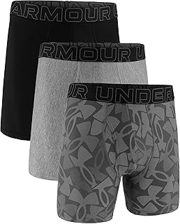 Under Armour Lot de 3 boxers Performance Tech pour homme, couture d'entrejambe de 15,2 cm, confort tout au long de la journée et ultra doux