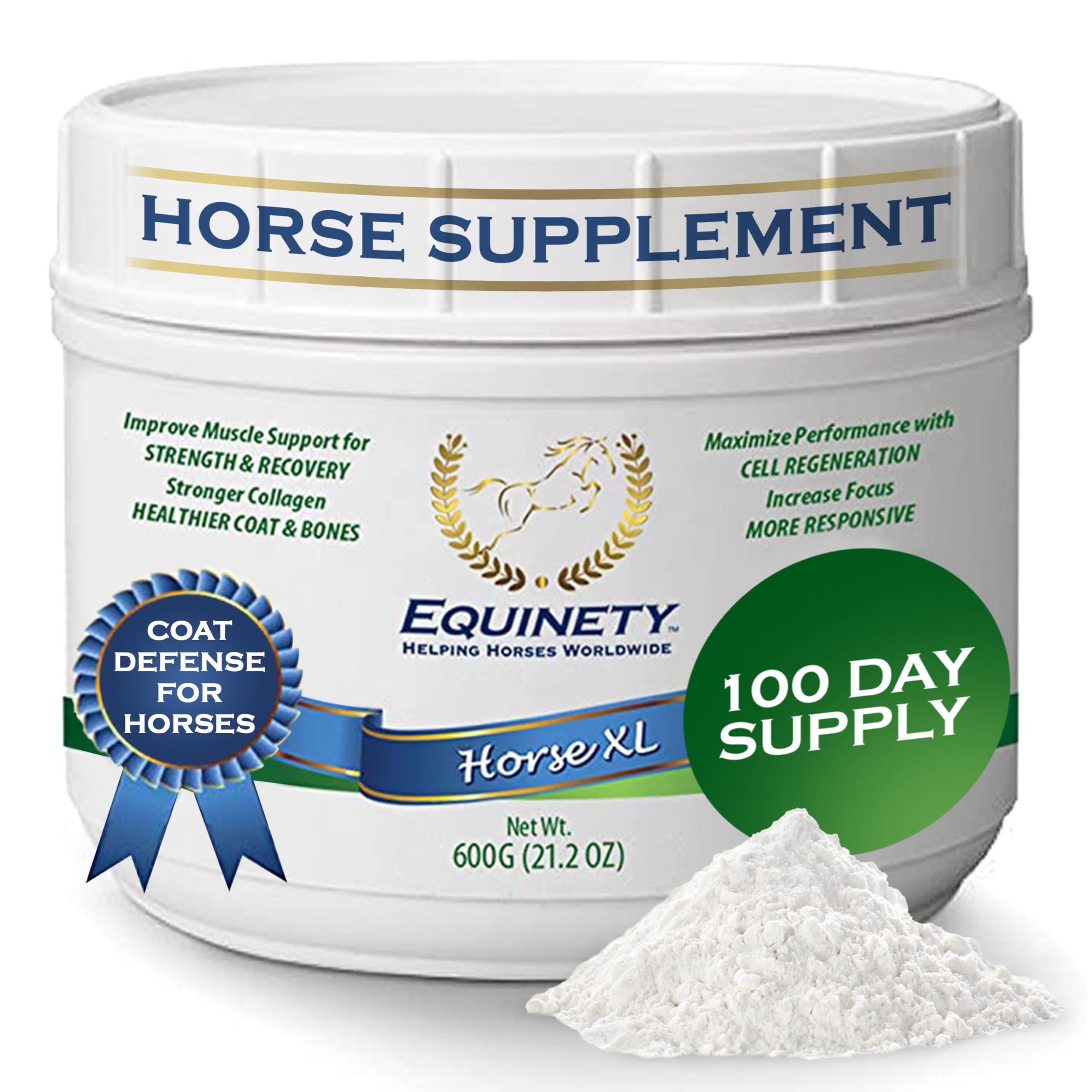 100-Day Supply Equinety Horse XL Powder Horse Supplement with Amino Acids | Hors