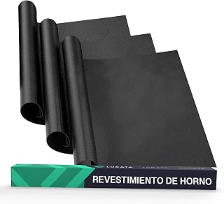 Oven Liner Sheet (Pack of 3) - Large 50x40cm Reusable Non-Stick Heavy Duty Oven Protectors for Bottom of Ovens