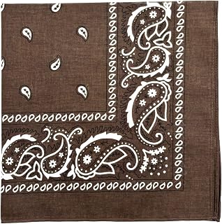 MDSTYLE 100% Cotton Bandana for Men & Women 56cm x 56cm Paisley Handkerchief Headband Scarf