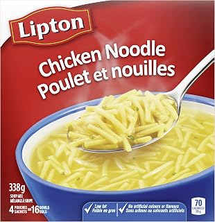 Lipton Dry Soup Mix For An Easy Delicious Classic Noodle Soup Chicken Noodle Low Fat And No Artificial Flavours 338 g 16 count
